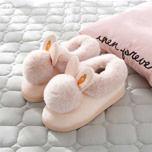 winter cotton slippers indoor thick bottom autumn winter warm shoes cute lovely rabbit ear plus plush slippers shoes women 211110, Black
winter cotton slippers indoor thick bottom autumn winter warm shoes cute lovely rabbit ear plus plush slippers shoes women 211110, Black