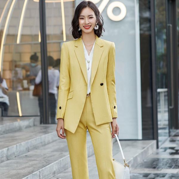 irregular yellow female elegant women's office blazer dress jacket suit ladies wear sets costumes business set 2 pieces two piece pants, White
irregular yellow female elegant women's office blazer dress jacket suit ladies wear sets costumes business set 2 pieces two piece pants, White