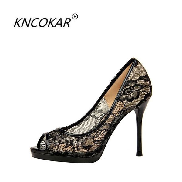 summer nightclub ladies fine ultra - high heel waterproof platform mesh hollow lace fish mouth shoes sandals, Black
summer nightclub ladies fine ultra - high heel waterproof platform mesh hollow lace fish mouth shoes sandals, Black