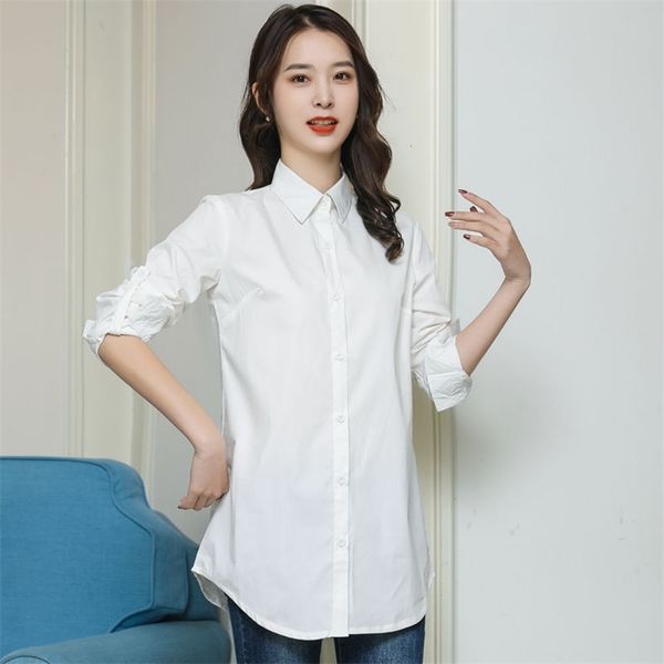 spring summer korea fashion women long sleeve ol white shirts all-matched casual 100% cotton blouses ladies s619 210512
spring summer korea fashion women long sleeve ol white shirts all-matched casual 100% cotton blouses ladies s619 210512