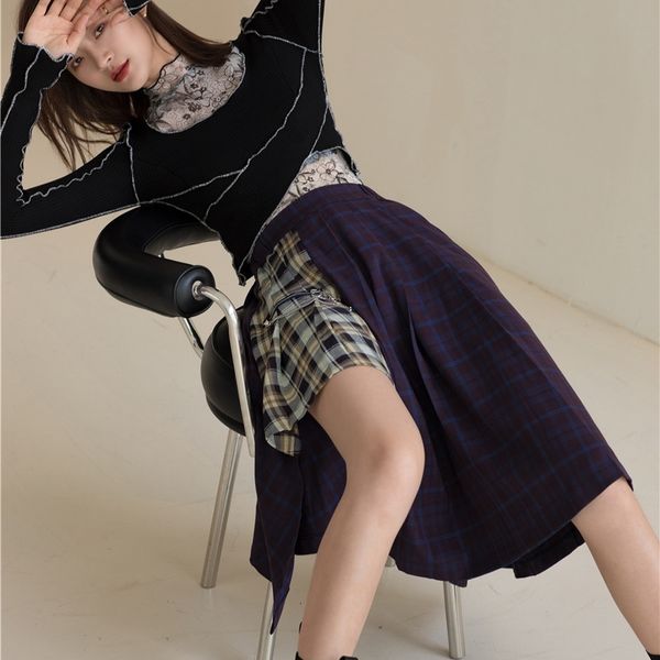 casual dresses patchwork plaid asymmetrical skirts womens autumn high waist long midi skirt blue purple fashion clothing 7hxo, Black;gray
casual dresses patchwork plaid asymmetrical skirts womens autumn high waist long midi skirt blue purple fashion clothing 7hxo, Black;gray
