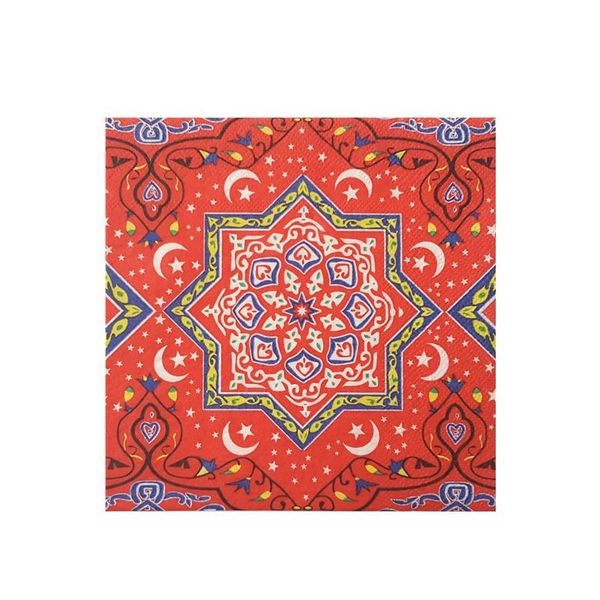 packaging dinner service high-end red, festive and colorful printed napkin in the middle east style wedding special disposable tissues
packaging dinner service high-end red, festive and colorful printed napkin in the middle east style wedding special disposable tissues