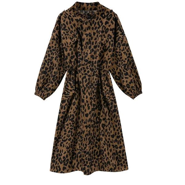 women's trench coats 2021 fashion spring autumn long coat lady outerwear women zipper korean leopard, Tan;black
women's trench coats 2021 fashion spring autumn long coat lady outerwear women zipper korean leopard, Tan;black