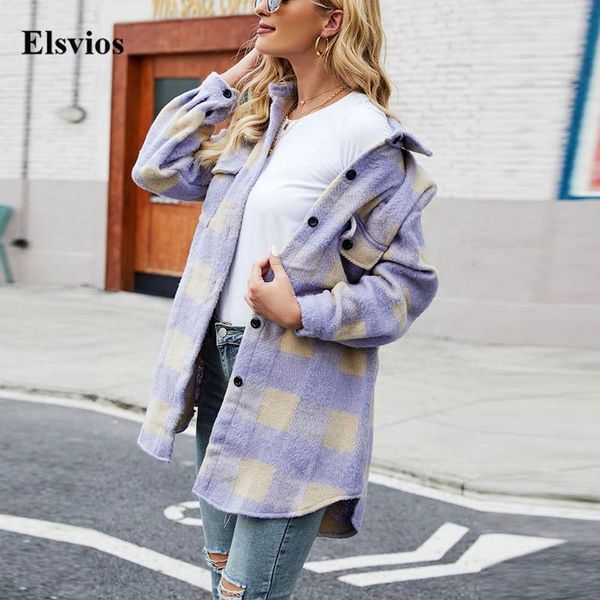 women's jackets elegant long sleeve autumn winter outwear 2021 fashion single-breasted lapel cardigan jacket women casual loose plaid s, Black;brown
women's jackets elegant long sleeve autumn winter outwear 2021 fashion single-breasted lapel cardigan jacket women casual loose plaid s, Black;brown