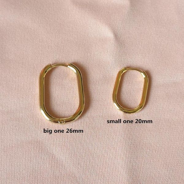 hoop & huggie gold-color ip plating 316 stainless steel u-shape earrings no fade allergy classical brief style, Golden;silver
hoop & huggie gold-color ip plating 316 stainless steel u-shape earrings no fade allergy classical brief style, Golden;silver