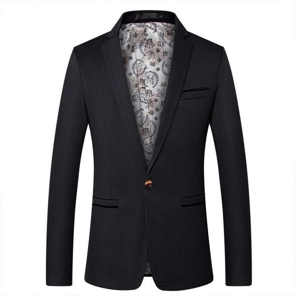 blazers suits & men's large size five solid color single row one button casual suit for men, White;black
blazers suits & men's large size five solid color single row one button casual suit for men, White;black