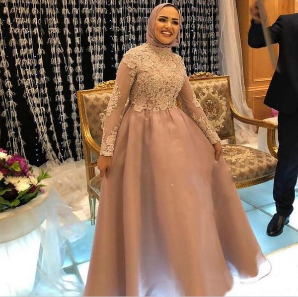 custom a line high neck long sleeve evening dresses applique prom party gowns, Black;red
custom a line high neck long sleeve evening dresses applique prom party gowns, Black;red