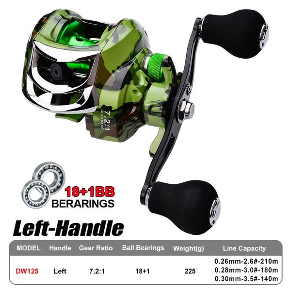magnetic metal fishing wheel left/right hand reel baitcasting reels 18+1bb 7.1:1 10kg carretilha de pesca
magnetic metal fishing wheel left/right hand reel baitcasting reels 18+1bb 7.1:1 10kg carretilha de pesca
