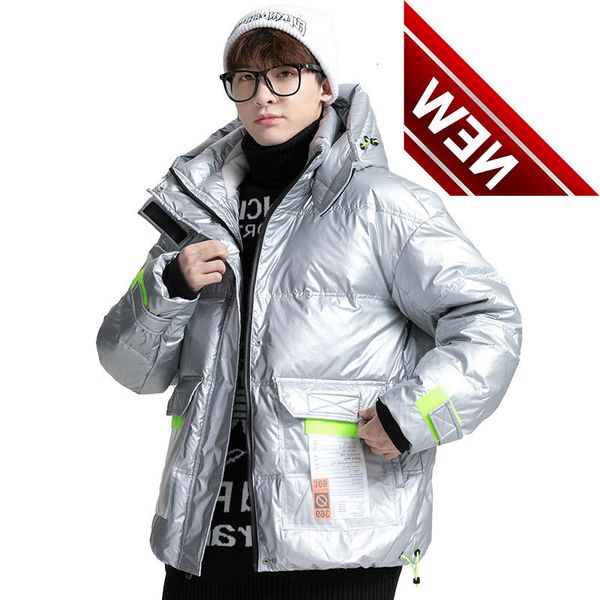 2021 winter men's new thickened warm fashion everyday leisure down jacket, Black
2021 winter men's new thickened warm fashion everyday leisure down jacket, Black