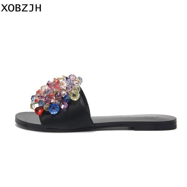 handmade beading shoe woman luxury flat sandals 2021 ladies party leather black slippers brand designer women shoes
handmade beading shoe woman luxury flat sandals 2021 ladies party leather black slippers brand designer women shoes