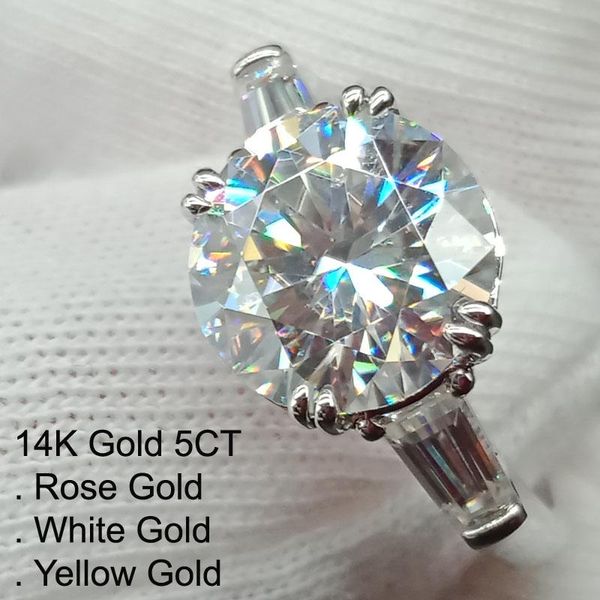 cluster rings 14k gold 5 moissanite diamond ring women romantic round trapezoid wedding party engagement anniversary ct d color, Golden;silver
cluster rings 14k gold 5 moissanite diamond ring women romantic round trapezoid wedding party engagement anniversary ct d color, Golden;silver