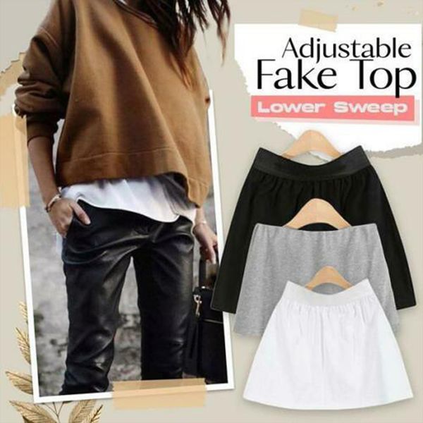 adjustable layering fake women skirts lower sweep set half length splitting a version, Black
adjustable layering fake women skirts lower sweep set half length splitting a version, Black