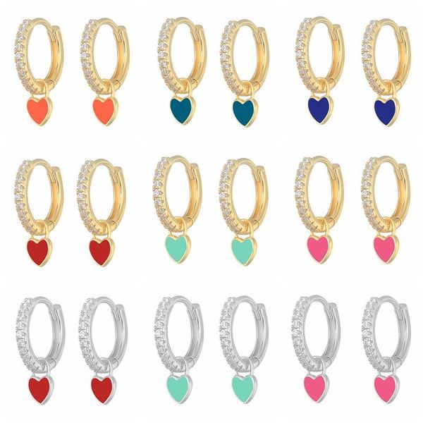hoop & huggie 925 sterling silver enamel earrings for women ins rainbow 13 clolors craft heart jewelry pendientes dangle earing, Golden;silver
hoop & huggie 925 sterling silver enamel earrings for women ins rainbow 13 clolors craft heart jewelry pendientes dangle earing, Golden;silver