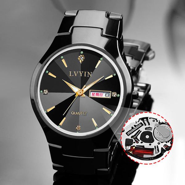 wristwatches fashion watches men ceramic calendar waterproof diamond simple dress watch week display date quartz wristwatch, Slivery;brown
wristwatches fashion watches men ceramic calendar waterproof diamond simple dress watch week display date quartz wristwatch, Slivery;brown