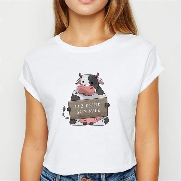 plus size vegetarian plz women drink soy milk vestidos spring summer easy matching tee white o neck shirts
plus size vegetarian plz women drink soy milk vestidos spring summer easy matching tee white o neck shirts