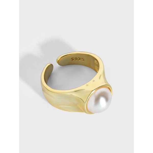 cluster rings open adjustable size european ins minor design simple matte pearl s925 sterling silver ring for women classic fine jewelry, Golden;silver
cluster rings open adjustable size european ins minor design simple matte pearl s925 sterling silver ring for women classic fine jewelry, Golden;silver