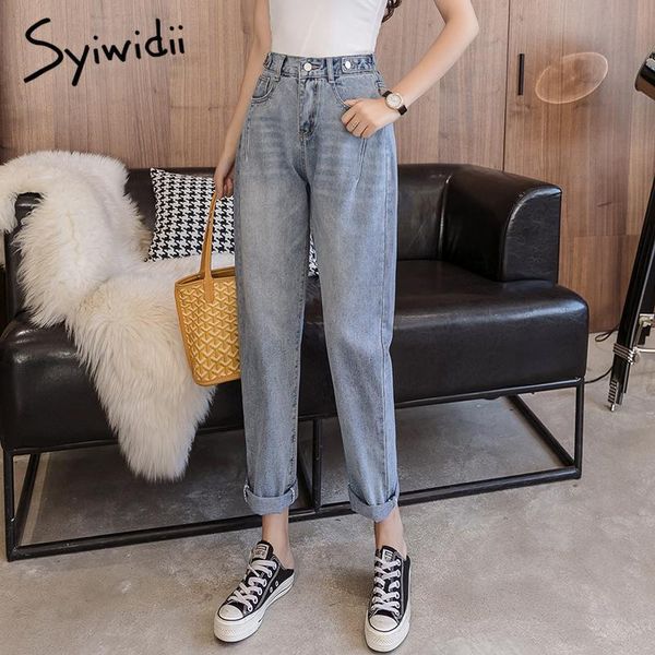 women's jeans syiwidii mom women harem pants elastic high waist plus size casual korean female denim 2021 fashion sky blue
women's jeans syiwidii mom women harem pants elastic high waist plus size casual korean female denim 2021 fashion sky blue