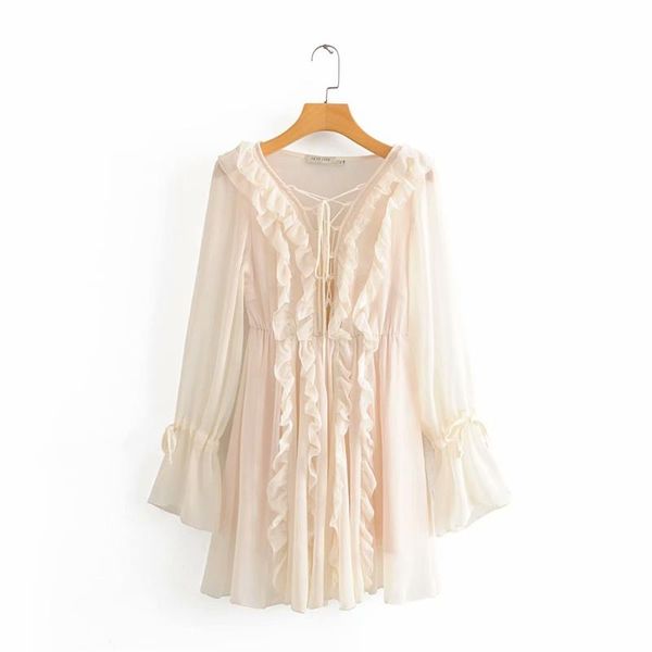 casual dresses 2021 spring women's chiffon small fragrance retro v-neck long sleeve dress french net gauze mini, Black;gray
casual dresses 2021 spring women's chiffon small fragrance retro v-neck long sleeve dress french net gauze mini, Black;gray