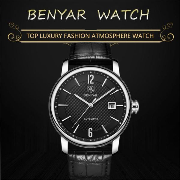 wristwatches benyar 5144 men mechanical watches luxury automatic military waterproof men's drop relogio masculino, Slivery;brown
wristwatches benyar 5144 men mechanical watches luxury automatic military waterproof men's drop relogio masculino, Slivery;brown