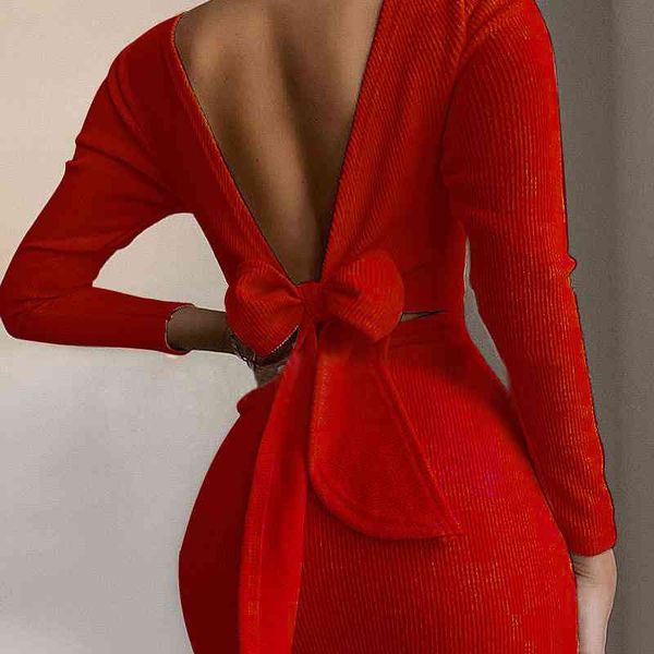 mini dresses elegant bowknot party club backless bodycon sukienka solid color korean fashion fall winter long sleeve dress x0521, Black;gray
mini dresses elegant bowknot party club backless bodycon sukienka solid color korean fashion fall winter long sleeve dress x0521, Black;gray