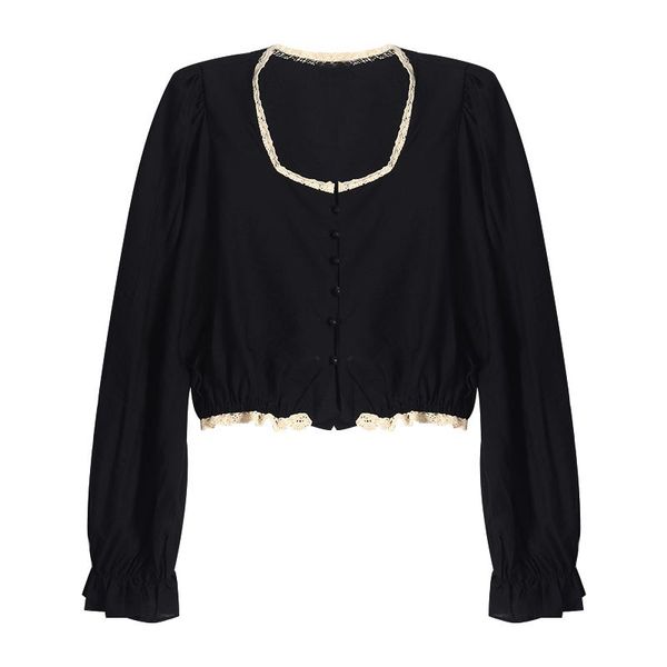 square neck simple chiffon blouse long sleeve black puff shirt slim french niche camisa femenina clothing ef50cb women's blouses &, White
square neck simple chiffon blouse long sleeve black puff shirt slim french niche camisa femenina clothing ef50cb women's blouses &, White