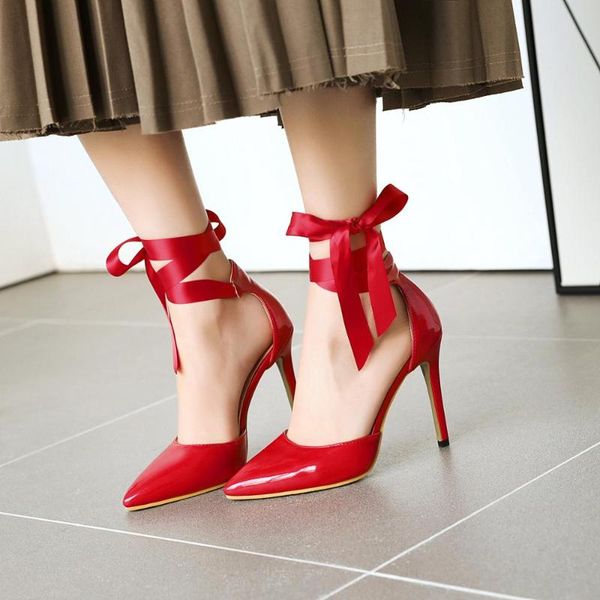 shallow women sandals high heels ladies shoes stiletto pointed ankle strap bow-knot zapatillas mujer pumps, Black
shallow women sandals high heels ladies shoes stiletto pointed ankle strap bow-knot zapatillas mujer pumps, Black