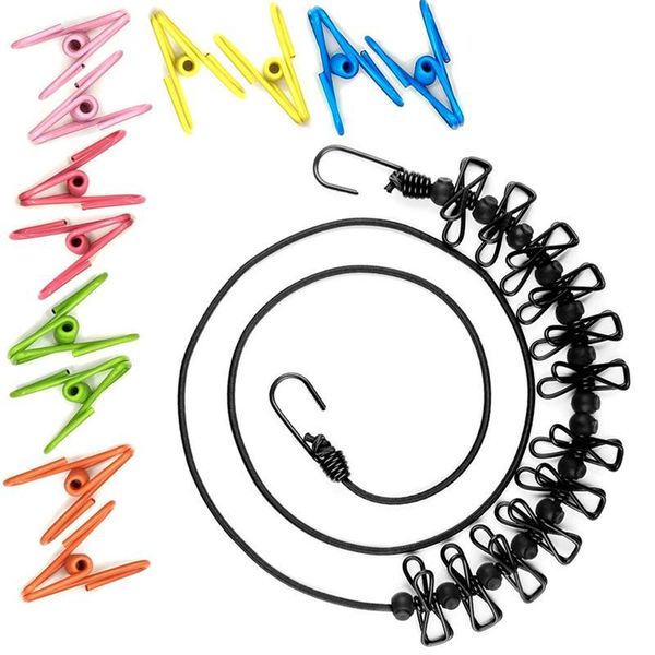 hooks & rails 12 clips clothespins portable retractable laundry clothes line with cloth hangers travel multifunction drying rack
hooks & rails 12 clips clothespins portable retractable laundry clothes line with cloth hangers travel multifunction drying rack