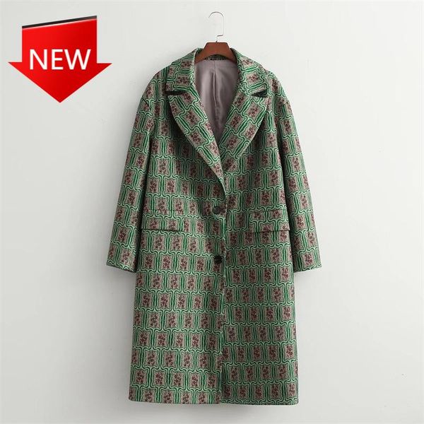 women's wool & blends coat 2021 autumn fashion ladies green pockets casual long jackets female chic outwear vintage women loose v neck, Black
women's wool & blends coat 2021 autumn fashion ladies green pockets casual long jackets female chic outwear vintage women loose v neck, Black