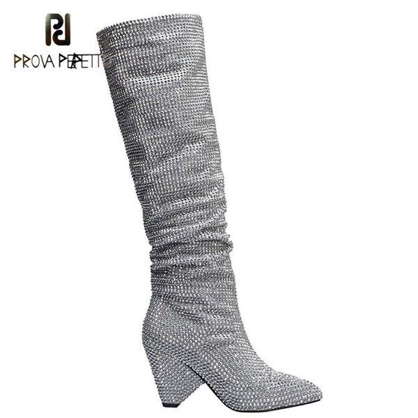 boots silver full rhinestone one-step sleeve sequined pointed cone heel ruffled rivet knee-length piled, Black
boots silver full rhinestone one-step sleeve sequined pointed cone heel ruffled rivet knee-length piled, Black