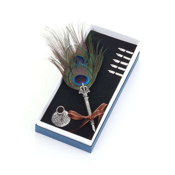 dip water feather fountain pen office beautiful vintage metal personality gift set birthday box bib 0.5mm pens
dip water feather fountain pen office beautiful vintage metal personality gift set birthday box bib 0.5mm pens