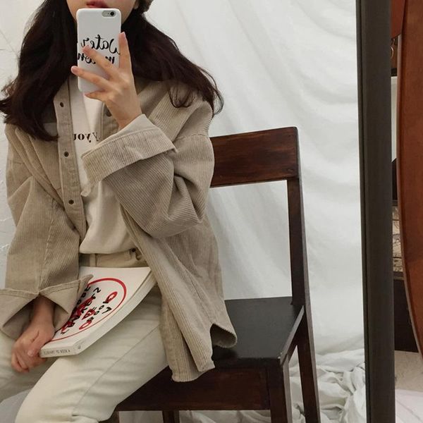 harajuku corduroy jackets women winter autumn coats plus size overcoats female big cute solid color clothing women's, Black;brown
harajuku corduroy jackets women winter autumn coats plus size overcoats female big cute solid color clothing women's, Black;brown