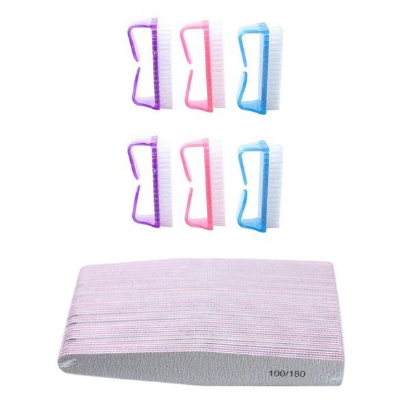 nail art kits 50pcs double side of the file buffer & 6 sets brush cleaning purple-pink-blue
nail art kits 50pcs double side of the file buffer & 6 sets brush cleaning purple-pink-blue