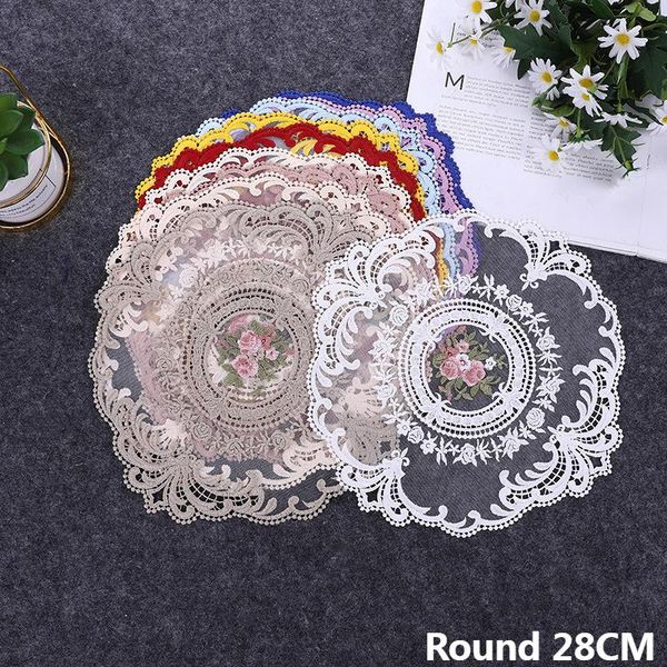 mats & pads round 28cm european lace embroidery flowers dining placemat coffee table mat dust-proof towel wedding napkins christmas decor
mats & pads round 28cm european lace embroidery flowers dining placemat coffee table mat dust-proof towel wedding napkins christmas decor