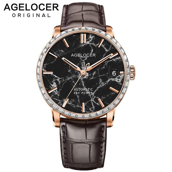 wristwatches agelocer mechanical watches men power reserve 80 hours marble dial big date 42pcs crystals mens watch, Slivery;brown
wristwatches agelocer mechanical watches men power reserve 80 hours marble dial big date 42pcs crystals mens watch, Slivery;brown