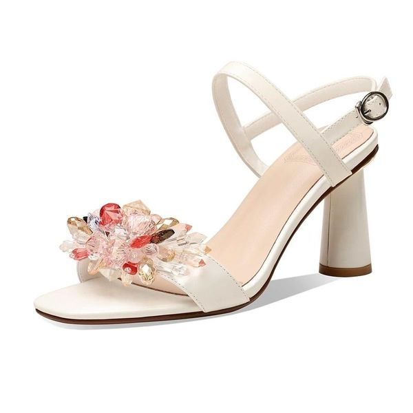 sandals large size genuine leather square toe round heel fairly french pearl crystal buckle straps women shoes l6f5, Black
sandals large size genuine leather square toe round heel fairly french pearl crystal buckle straps women shoes l6f5, Black