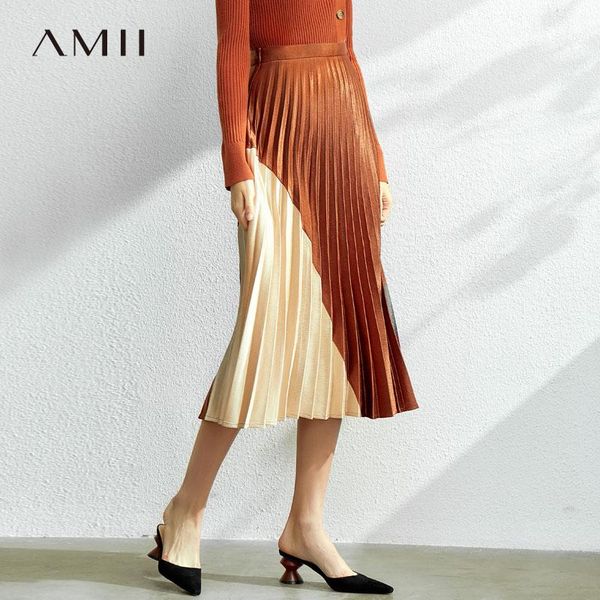 skirts amii spring summer minimal pleated solid skirt women fashion calf-length skrt 12030024, Black
skirts amii spring summer minimal pleated solid skirt women fashion calf-length skrt 12030024, Black
