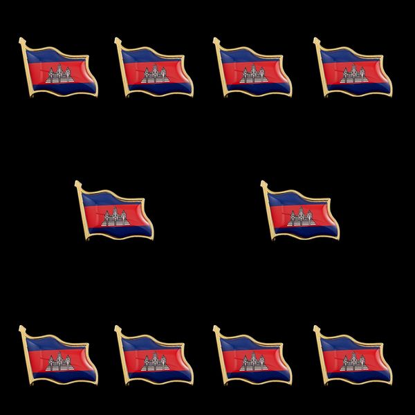 10pcs cambodia world country metal flag lapel pins friendship brooches decoration, Gray
10pcs cambodia world country metal flag lapel pins friendship brooches decoration, Gray