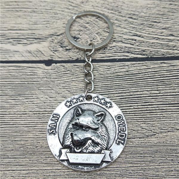 keychains trendy retro samoyed key chains fashion pet dog jewellery car keychain bag keyring for women men, Silver
keychains trendy retro samoyed key chains fashion pet dog jewellery car keychain bag keyring for women men, Silver