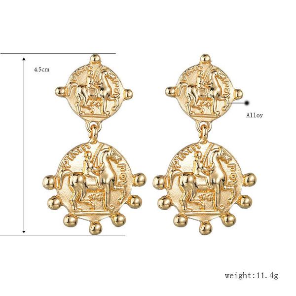 retro alloy creative portrait temperament elegant relief gold coin explosion models mix and match earrings prom party gift stud, Golden;silver
retro alloy creative portrait temperament elegant relief gold coin explosion models mix and match earrings prom party gift stud, Golden;silver