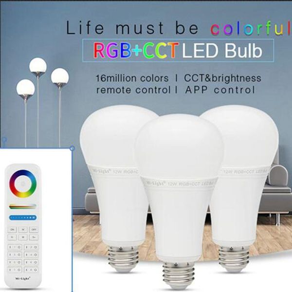bulbs milight e27 12w rgb+cct led bulb 110v 220v wireless 2.4g wifi dimmable 2 in 1 smart lamp spotlight 8 zone remote control
bulbs milight e27 12w rgb+cct led bulb 110v 220v wireless 2.4g wifi dimmable 2 in 1 smart lamp spotlight 8 zone remote control
