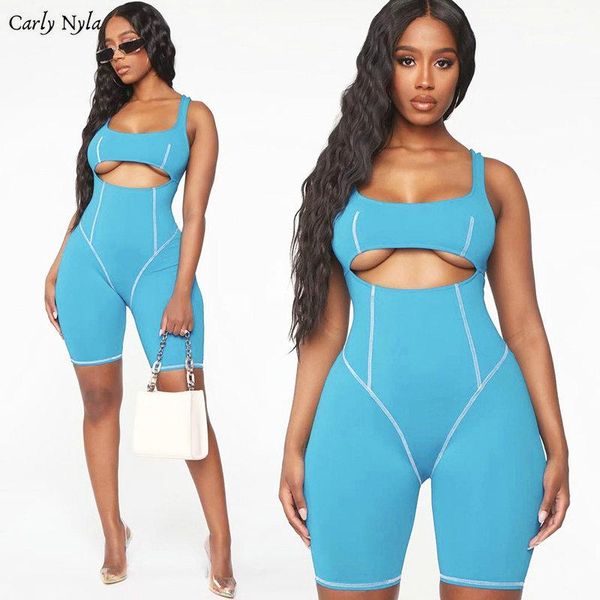 women's jumpsuits & rompers carlynyla hollow out women summer clothes skinny bodycon romper fashion playsuits 2021 elastic hight shorts, Black;white
women's jumpsuits & rompers carlynyla hollow out women summer clothes skinny bodycon romper fashion playsuits 2021 elastic hight shorts, Black;white