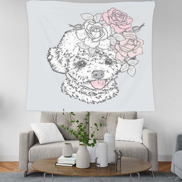 cat dog printing tapestry bedroom living room wall hanging cute animals background cloth children's decoration tapestries
cat dog printing tapestry bedroom living room wall hanging cute animals background cloth children's decoration tapestries