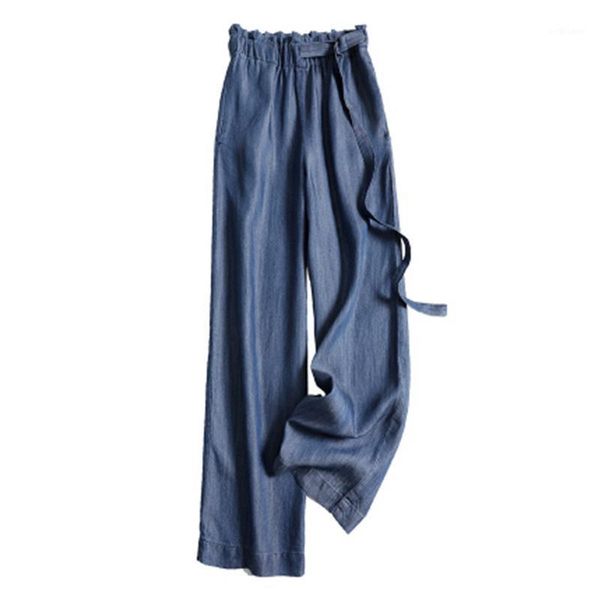 women's pants & capris long women 2021 summer vintage solid color lady's jean trousers fashion high waist loose tencel denim femal, Black;white 
women's pants & capris long women 2021 summer vintage solid color lady's jean trousers fashion high waist loose tencel denim femal, Black;white