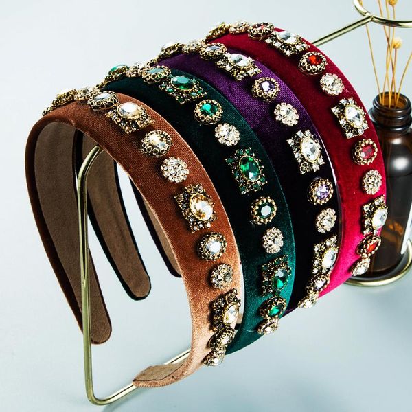 hair clips & barrettes retro luxury baroque shiny crystal flower band women's colored rhinestone velvet classic party accessories, Golden;silver
hair clips & barrettes retro luxury baroque shiny crystal flower band women's colored rhinestone velvet classic party accessories, Golden;silver