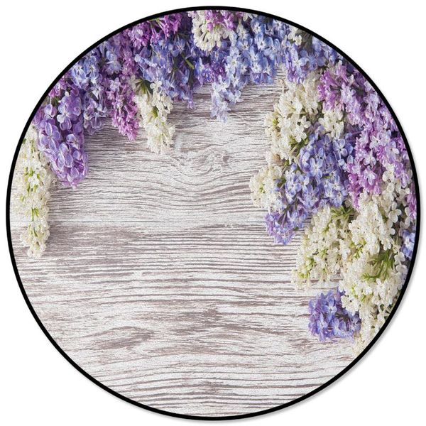 carpets purple lilac flower wooden board round carpet kids area rug anti-slip floor mat for bedroom living room home decor
carpets purple lilac flower wooden board round carpet kids area rug anti-slip floor mat for bedroom living room home decor