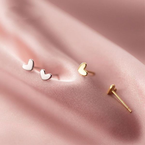 minimalistic stud heart earrings 925 sterling silver for women girl lady gift korean fashion jewelry accessories, Golden;silver
minimalistic stud heart earrings 925 sterling silver for women girl lady gift korean fashion jewelry accessories, Golden;silver