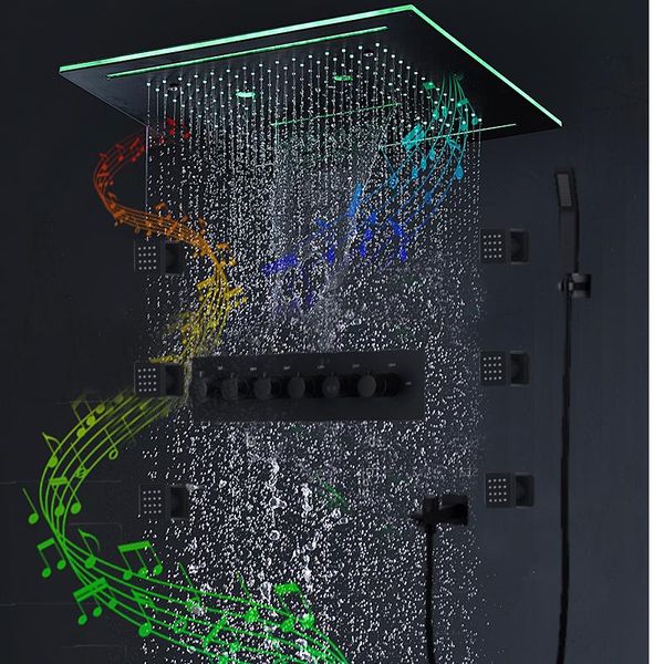 bathroom shower sets luxury 16 inch 5 functions system music head le rain misty waterfall massage products
bathroom shower sets luxury 16 inch 5 functions system music head le rain misty waterfall massage products