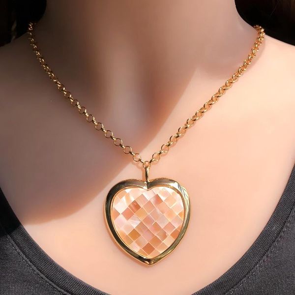 chains luxury gold color big heart pendant necklaces natural pink freshwater mother of pearl sea shell statement women fashion jewelry, Silver
chains luxury gold color big heart pendant necklaces natural pink freshwater mother of pearl sea shell statement women fashion jewelry, Silver