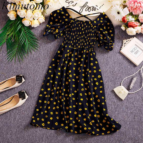 kimutomo vintage floral dress women summer korea chic female square collar high waist puff sleeve vestido feminino 210521, Black;gray
kimutomo vintage floral dress women summer korea chic female square collar high waist puff sleeve vestido feminino 210521, Black;gray