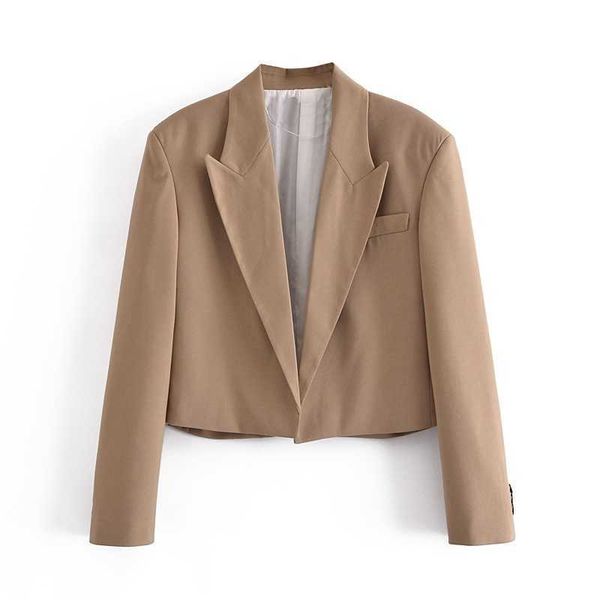 casual spring short blazer solid color loose suit jacket women long sleeve crop coat 210525, White;black
casual spring short blazer solid color loose suit jacket women long sleeve crop coat 210525, White;black
